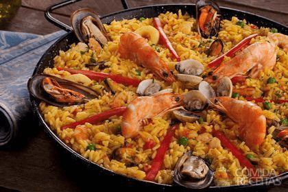 Pratos típicos: Paella - Espanha