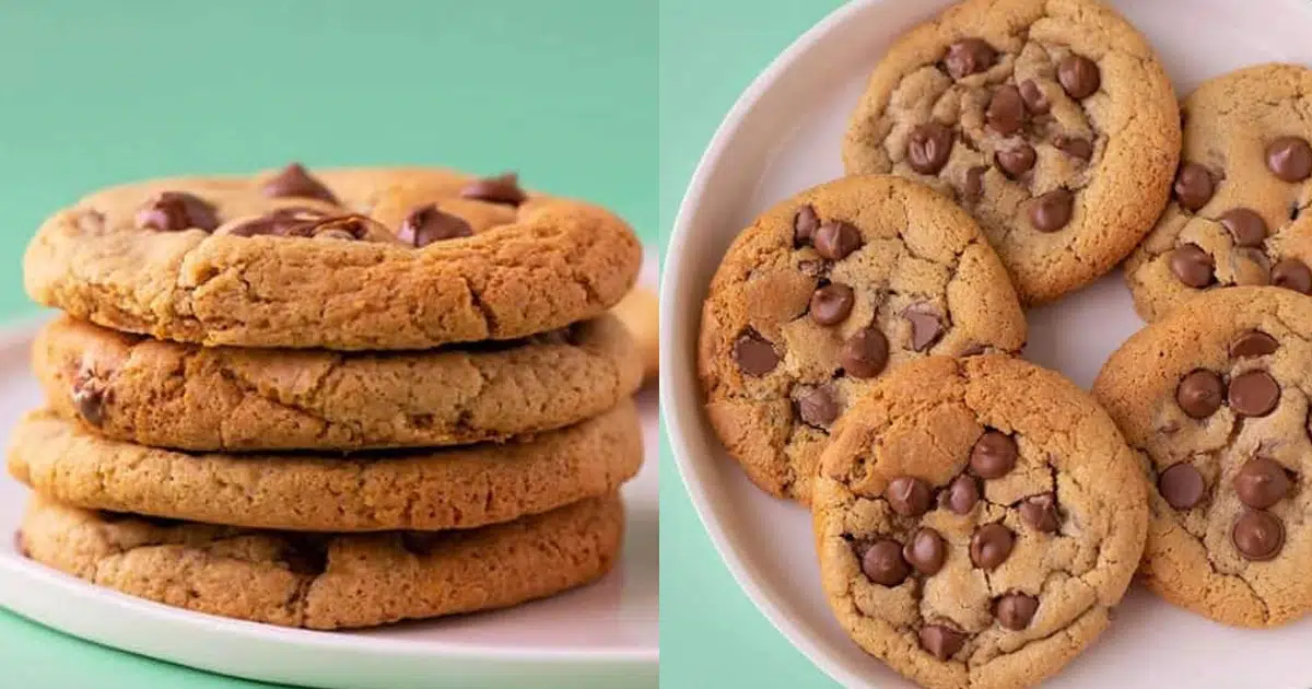 cookies com gotas de chocolate