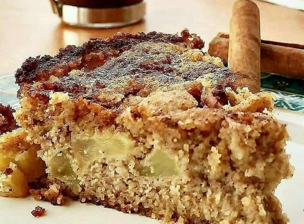 Torta low carb de maçã