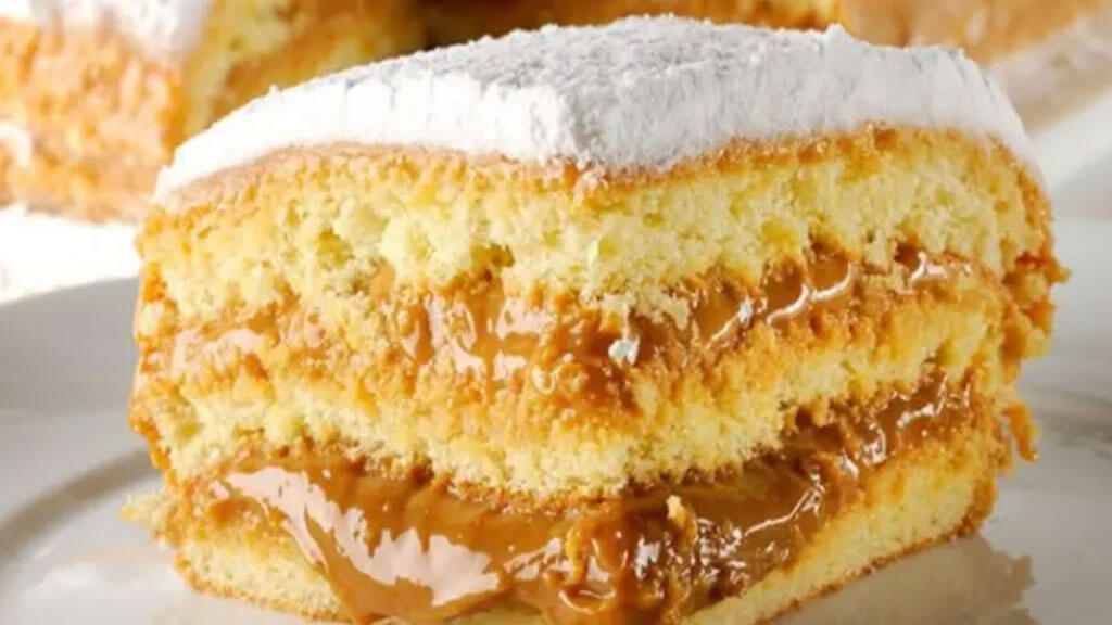 bolo de doce de leite