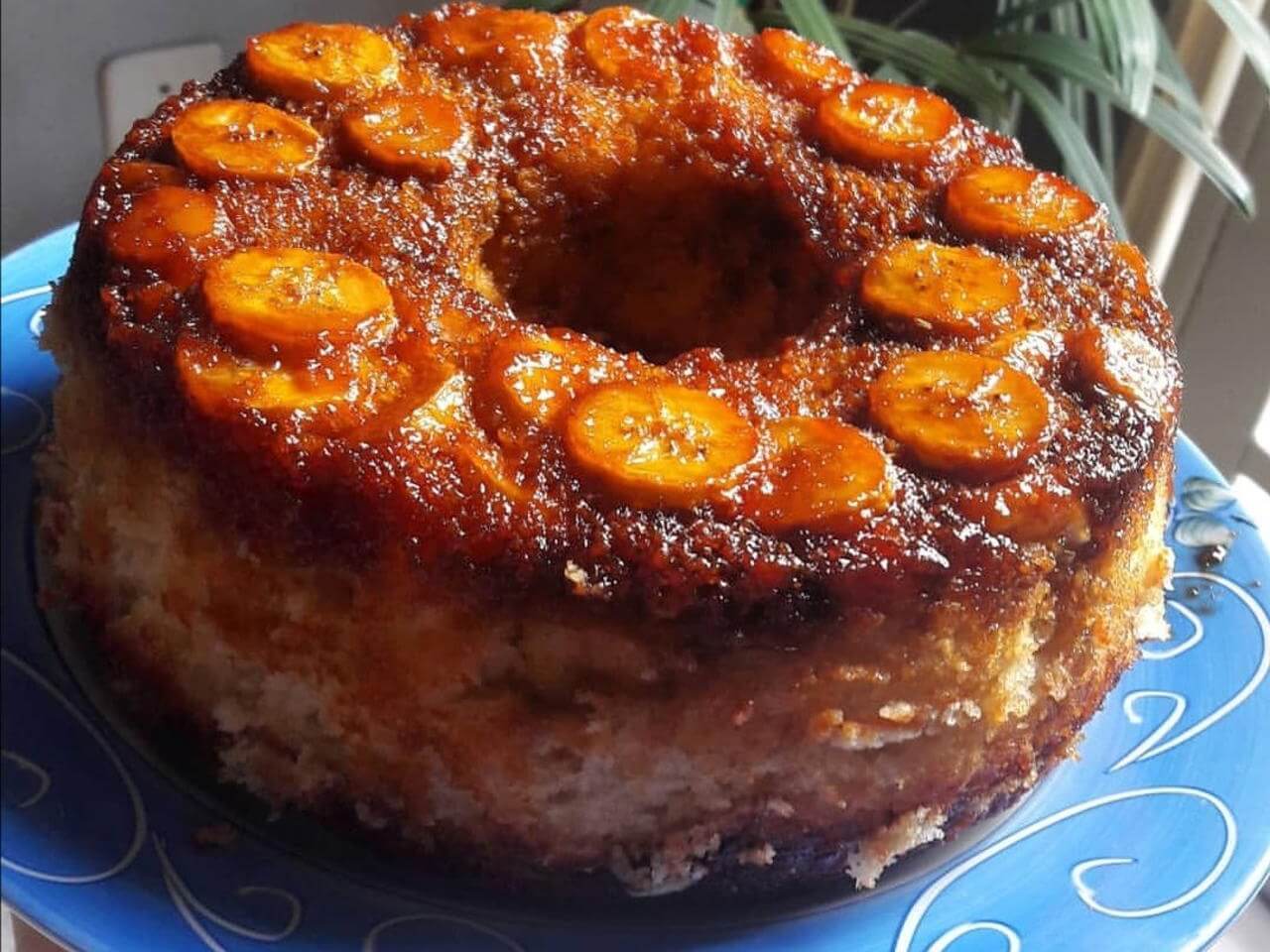 bolo de banana fitness