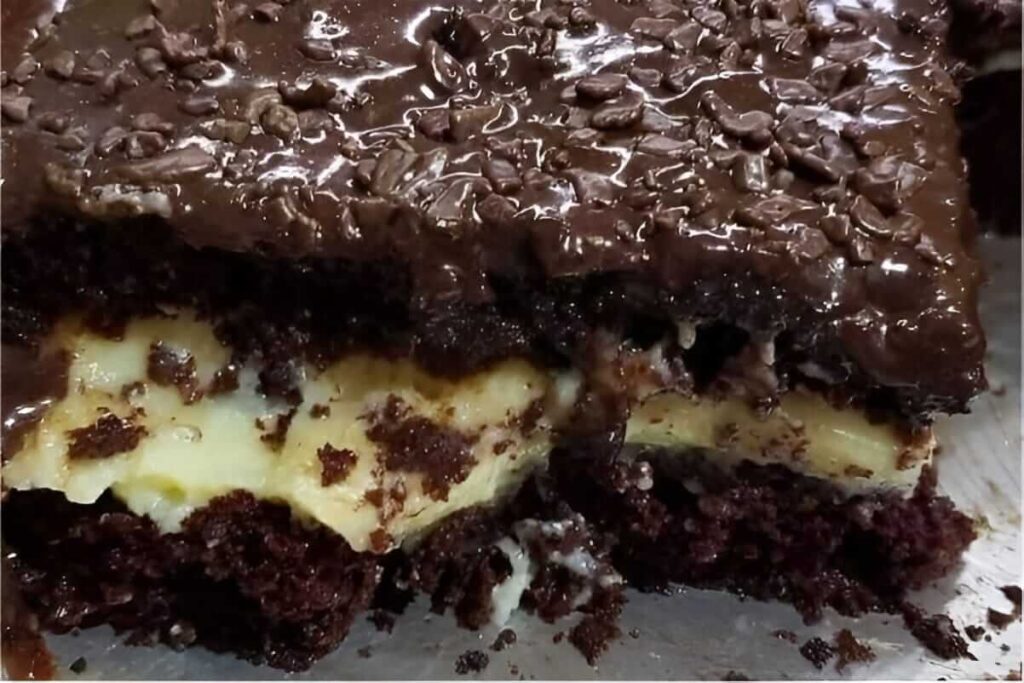 Bolo de Chocolate com Recheio de Leite Ninho