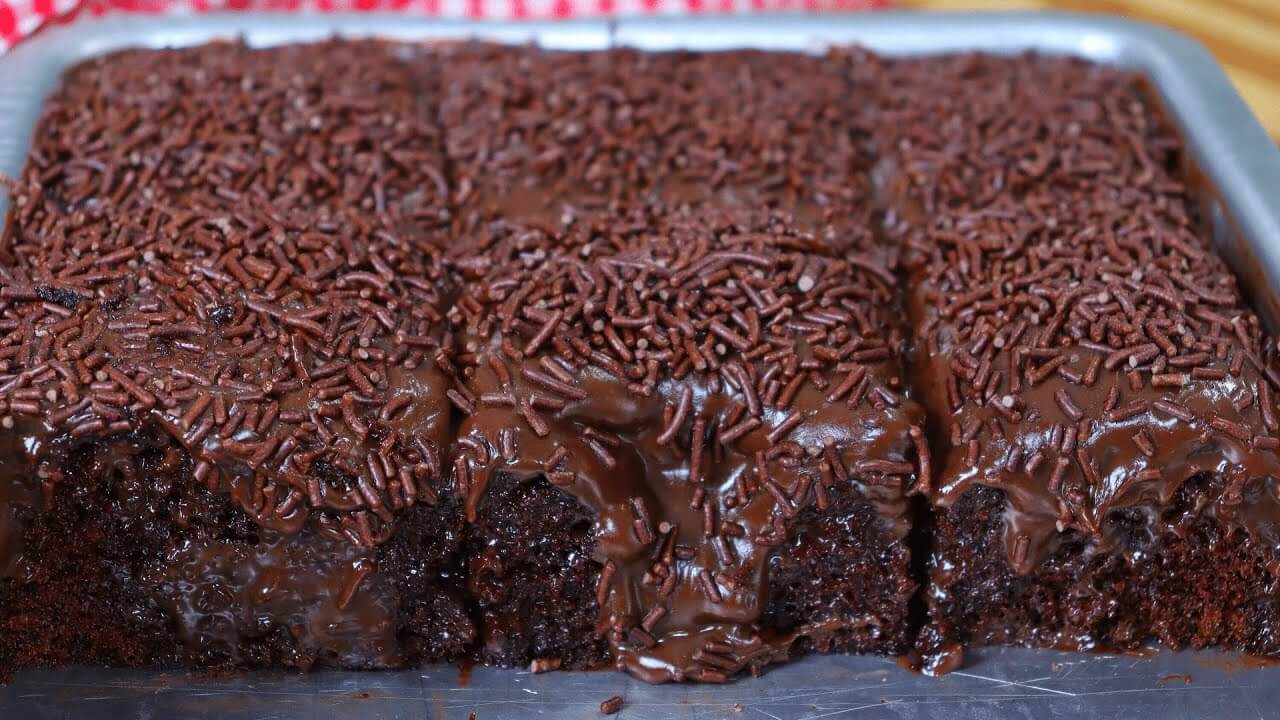 bolo de chocolate rápido