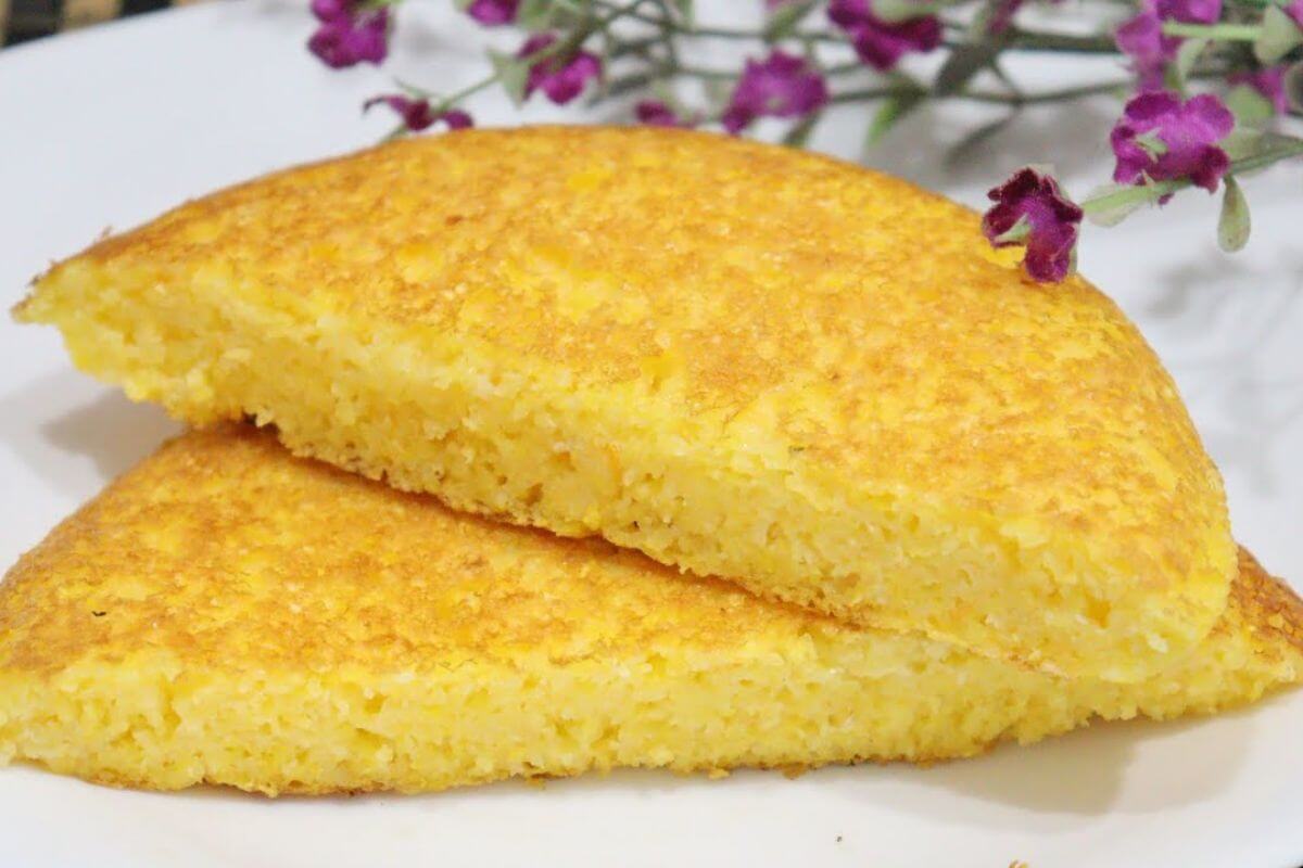 Pão de Cuscuz Feito na Frigideira