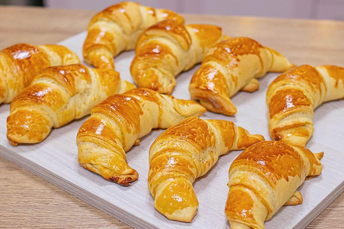 Croissants em casa