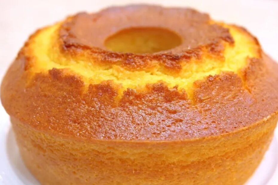 Bolo de Fubá com Laranja