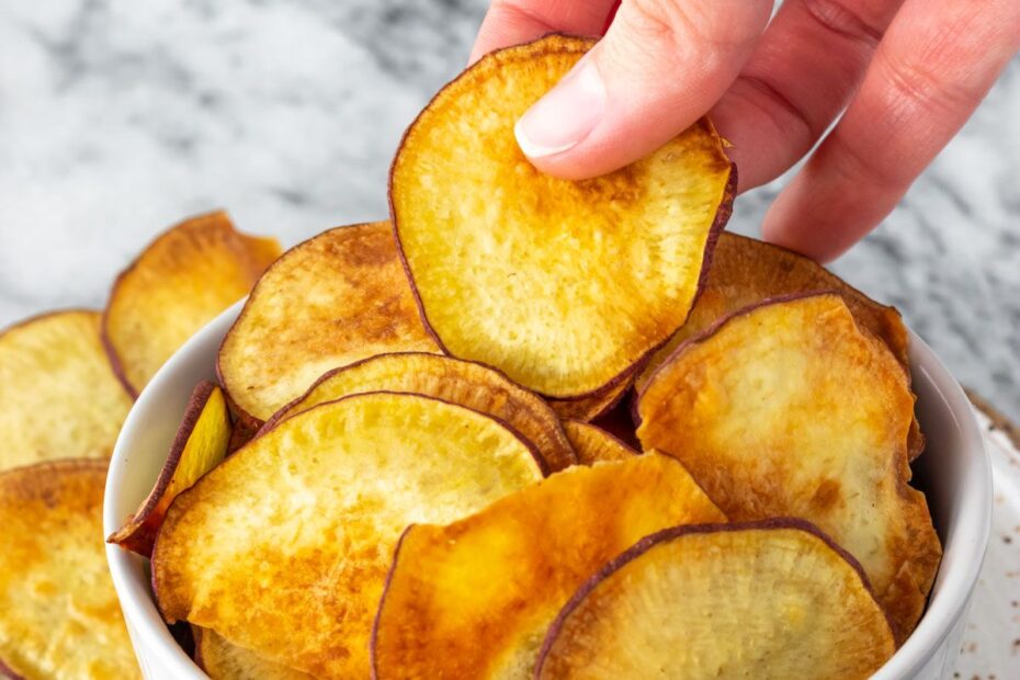 Chips de Batata Doce Crocantes