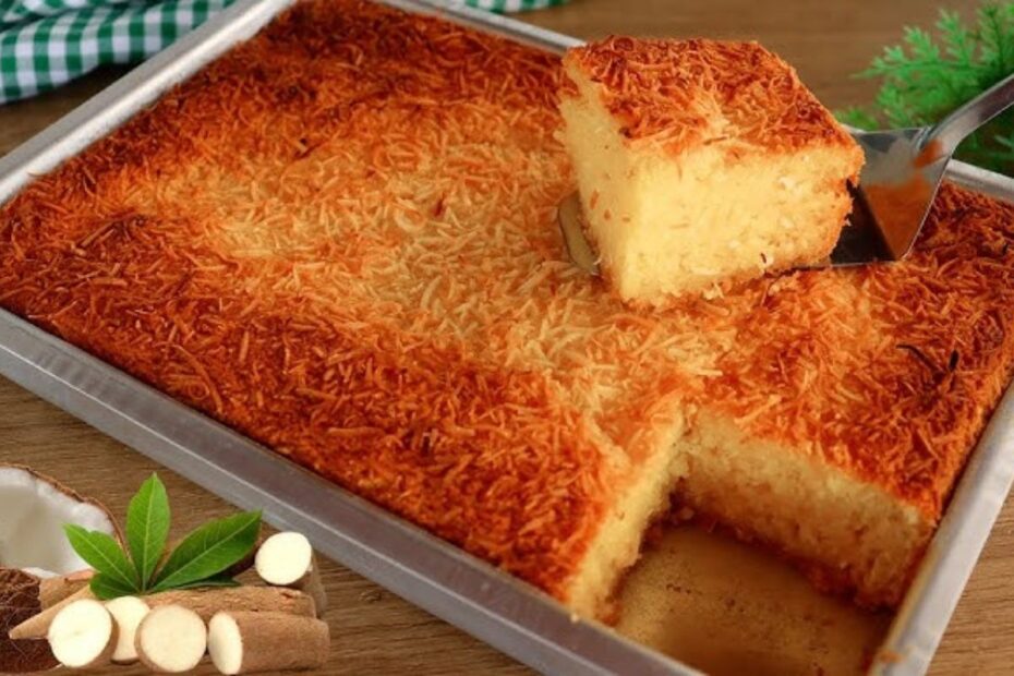 Bolo de Mandioca com Coco